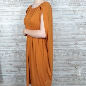 Alfani Cape Dress Sleeveless Attached Cape Q